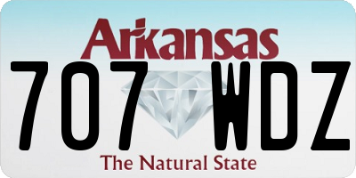 AR license plate 707WDZ