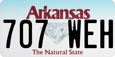 AR license plate 707WEH