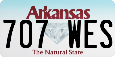 AR license plate 707WES
