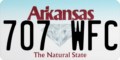 AR license plate 707WFC