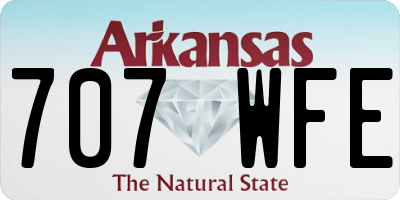 AR license plate 707WFE