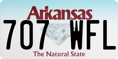 AR license plate 707WFL