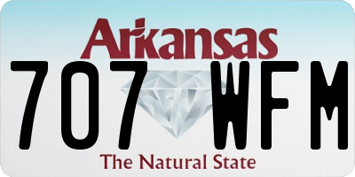 AR license plate 707WFM