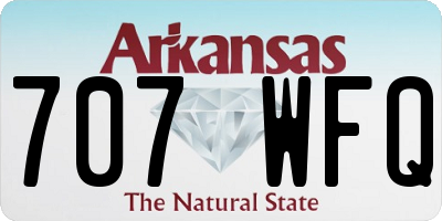 AR license plate 707WFQ