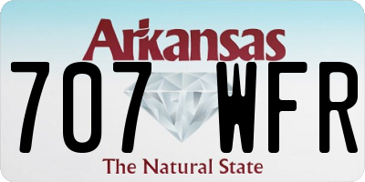 AR license plate 707WFR