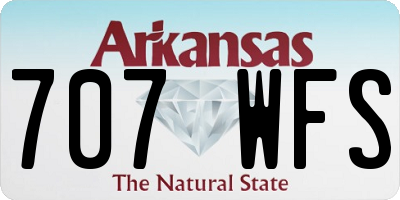 AR license plate 707WFS