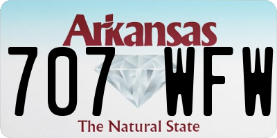 AR license plate 707WFW