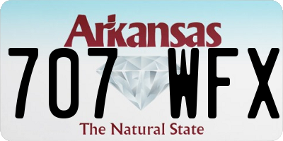 AR license plate 707WFX