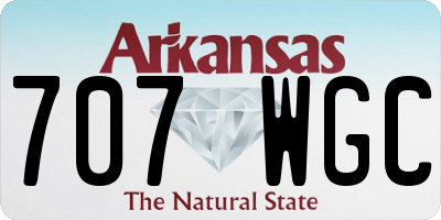 AR license plate 707WGC