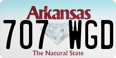 AR license plate 707WGD