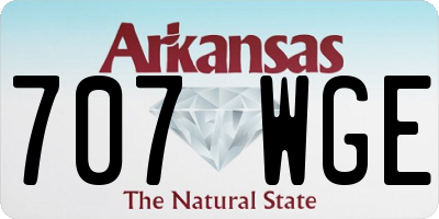 AR license plate 707WGE