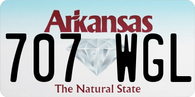 AR license plate 707WGL