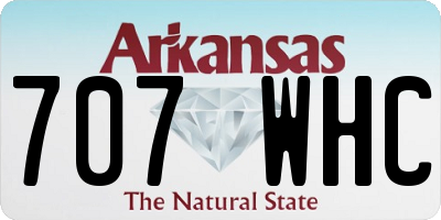 AR license plate 707WHC
