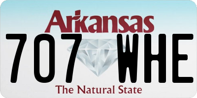AR license plate 707WHE