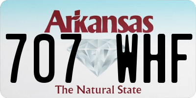 AR license plate 707WHF
