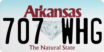 AR license plate 707WHG