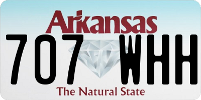 AR license plate 707WHH