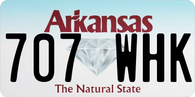 AR license plate 707WHK