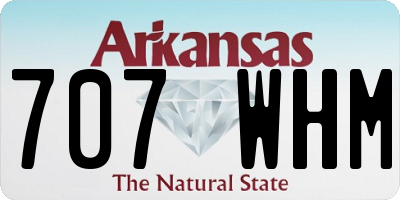 AR license plate 707WHM