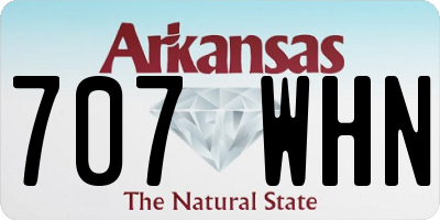 AR license plate 707WHN