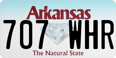 AR license plate 707WHR