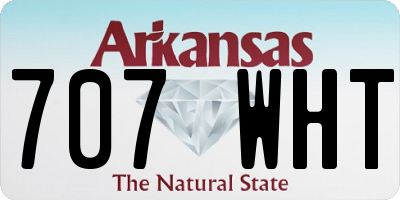 AR license plate 707WHT