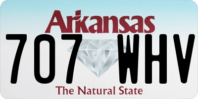 AR license plate 707WHV