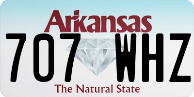AR license plate 707WHZ