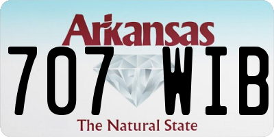 AR license plate 707WIB