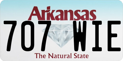 AR license plate 707WIE