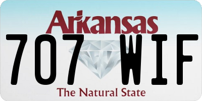 AR license plate 707WIF