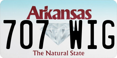 AR license plate 707WIG