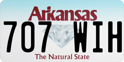 AR license plate 707WIH