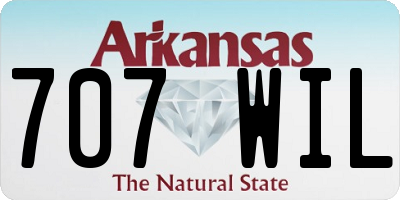 AR license plate 707WIL