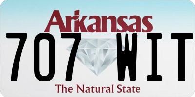 AR license plate 707WIT