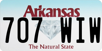 AR license plate 707WIW