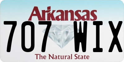 AR license plate 707WIX
