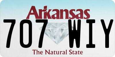 AR license plate 707WIY