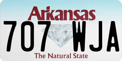 AR license plate 707WJA