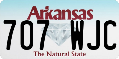 AR license plate 707WJC