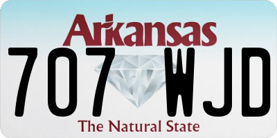 AR license plate 707WJD