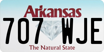 AR license plate 707WJE