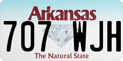 AR license plate 707WJH