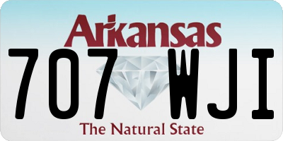 AR license plate 707WJI