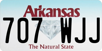 AR license plate 707WJJ