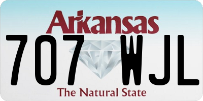 AR license plate 707WJL