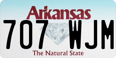AR license plate 707WJM