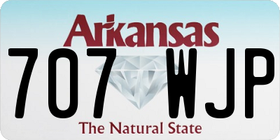 AR license plate 707WJP