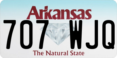 AR license plate 707WJQ