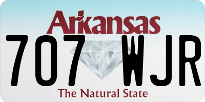 AR license plate 707WJR